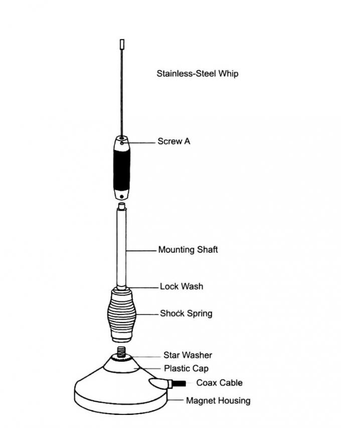 pl-259 Art Frequenz-Kabel Auto COLUMBIUM Antennen-27Mhz verlängert bis 550mm